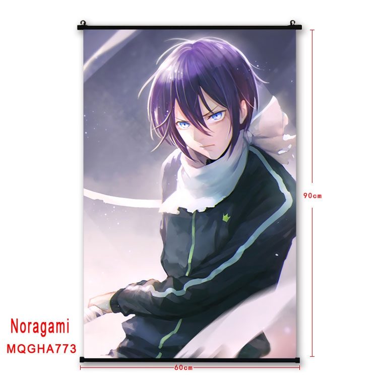 Noragami Anime plastic pole cloth painting Wall Scroll 60X90CM MQGHA773