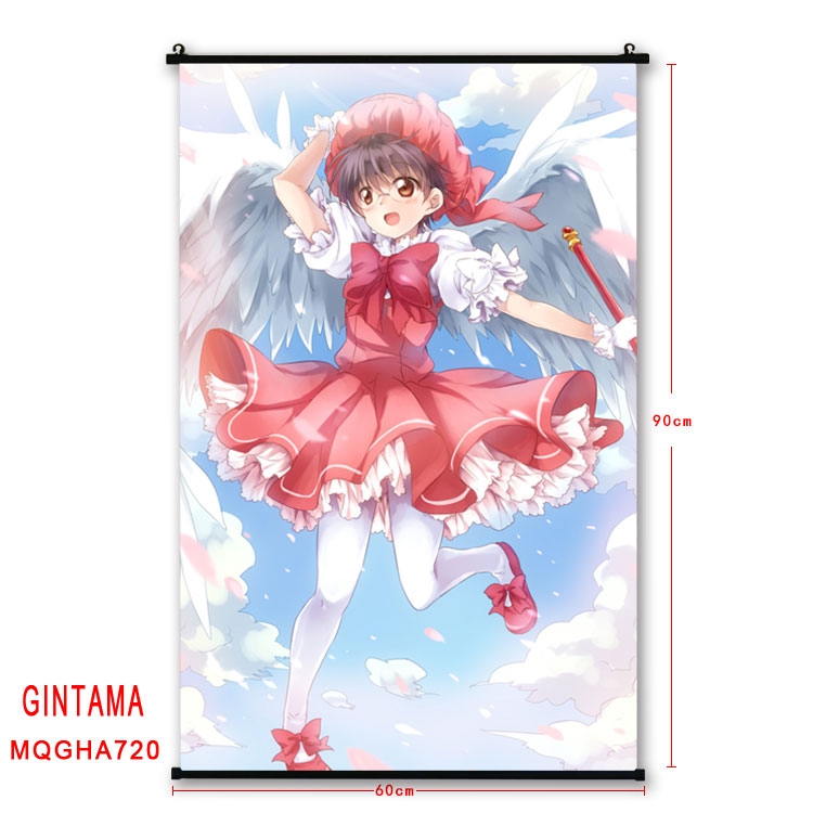 Gintama Anime plastic pole cloth painting Wall Scroll 60X90CM MQGHA720