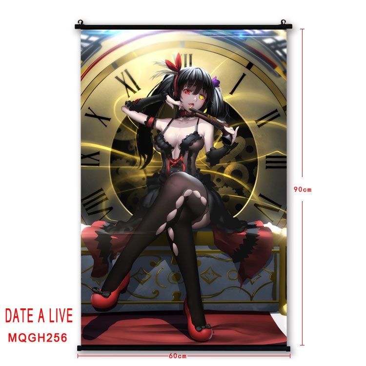 Date-A-Live Anime plastic pole cloth painting Wall Scroll 60X90CM MQGH256