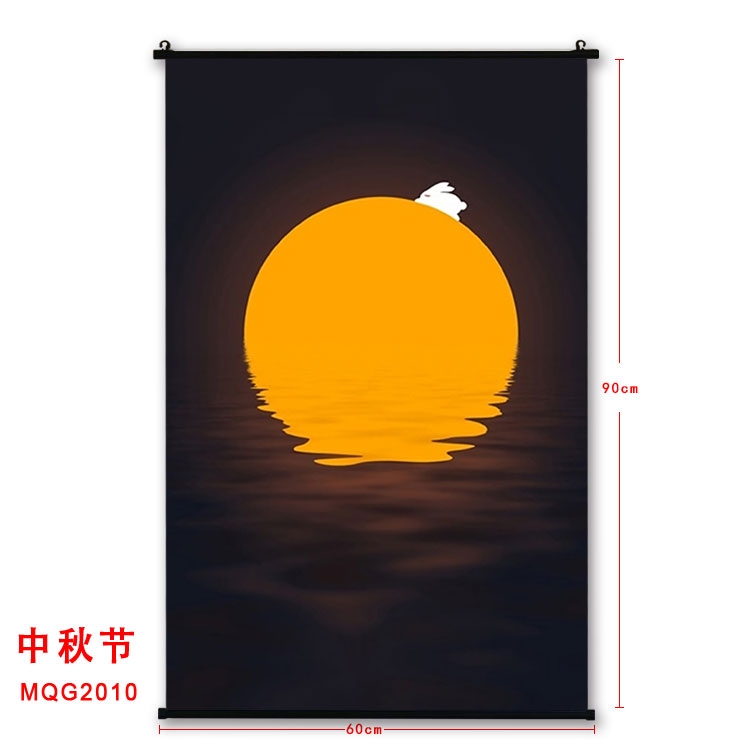 The Mid-autumn Festival Anime plastic pole cloth painting Wall Scroll 60X90CM MQG2010