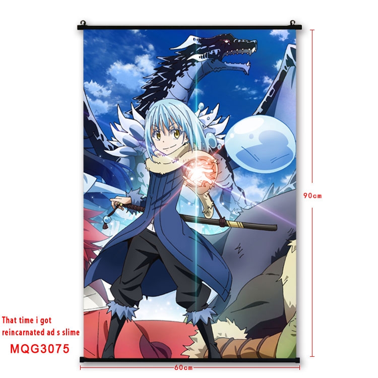 That Time I Got Slim Anime plastic pole cloth painting Wall Scroll 60X90CM MQG3075