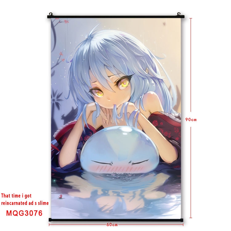 That Time I Got Slim Anime plastic pole cloth painting Wall Scroll 60X90CM MQG3076