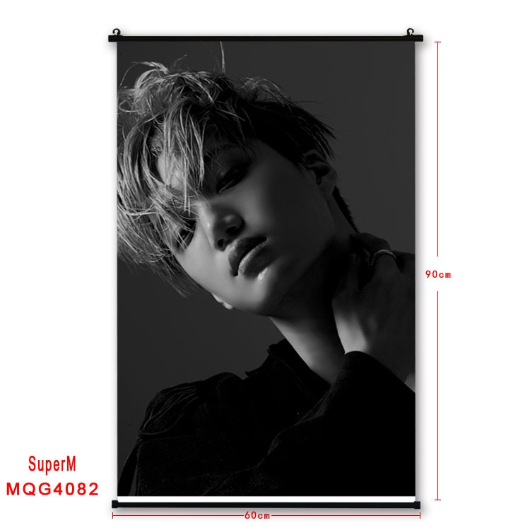 Super M  Celebrity plastic pole cloth painting Wall Scroll 60X90CM MQG4082