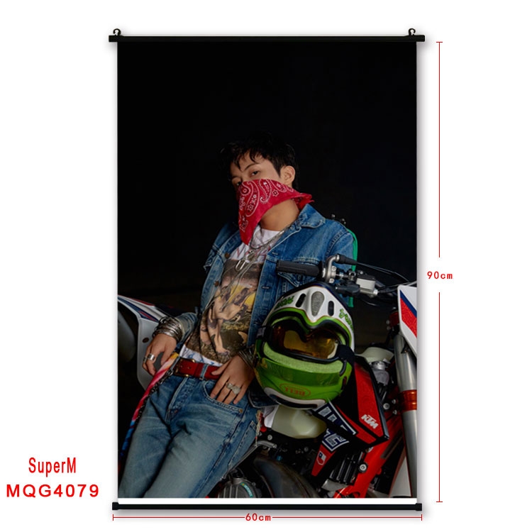 Super M  Celebrity plastic pole cloth painting Wall Scroll 60X90CM   MQG4079