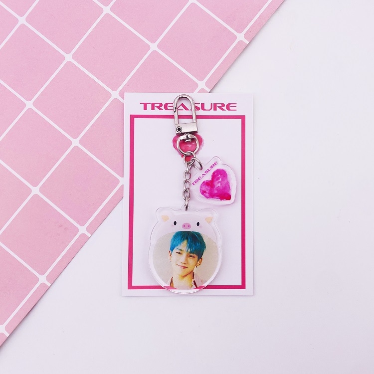 treasure YG  HYUNSUK   Acrylic Key Chain  pendant 25g price for 5 pcs