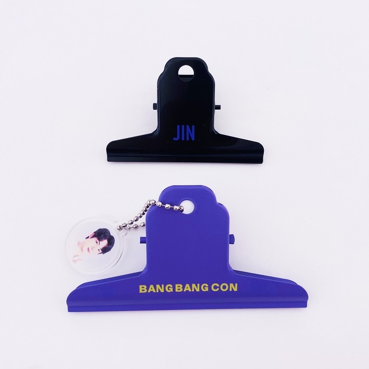 BTS JIN Stainless steel drawing board clip 10X55CM 7.5X5CM  price for 3 pcs