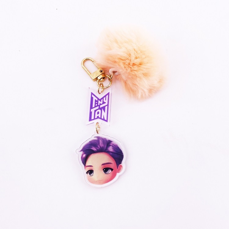 BTS RM Cartoon plush acrylic keychain pendant price for 5 pcs