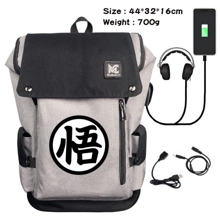 DRAGON BALL Data cable animation game backpack school bag 1A