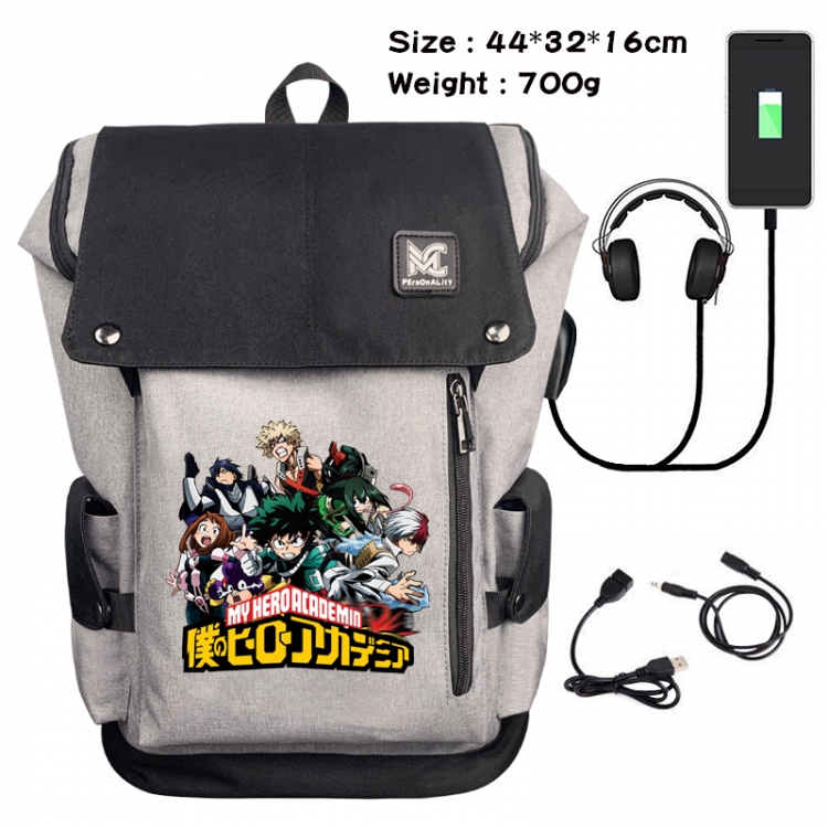 My Hero Academia Data cable animation game backpack school bag 5A