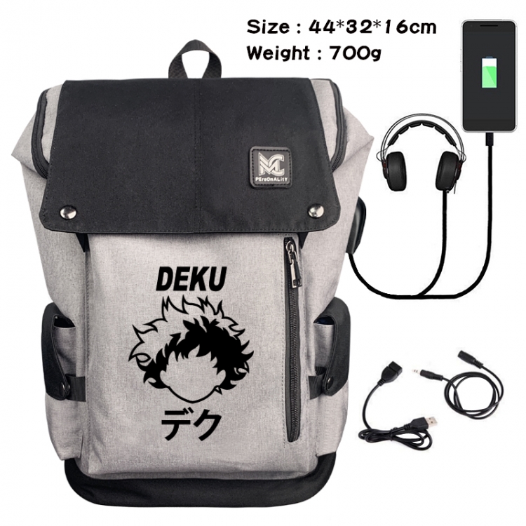 My Hero Academia Data cable animation game backpack school bag 3A
