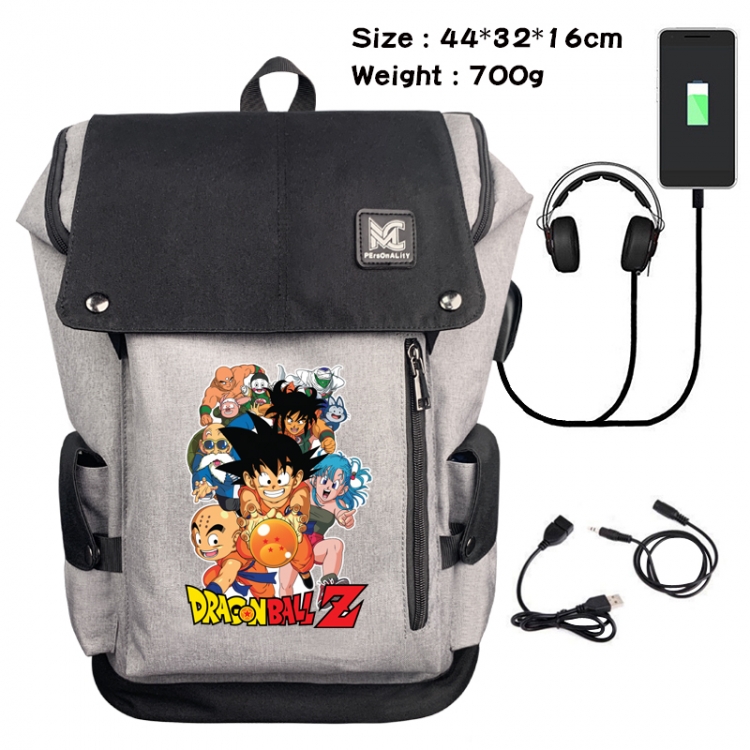 DRAGON BALL Data cable animation game backpack school bag 9A
