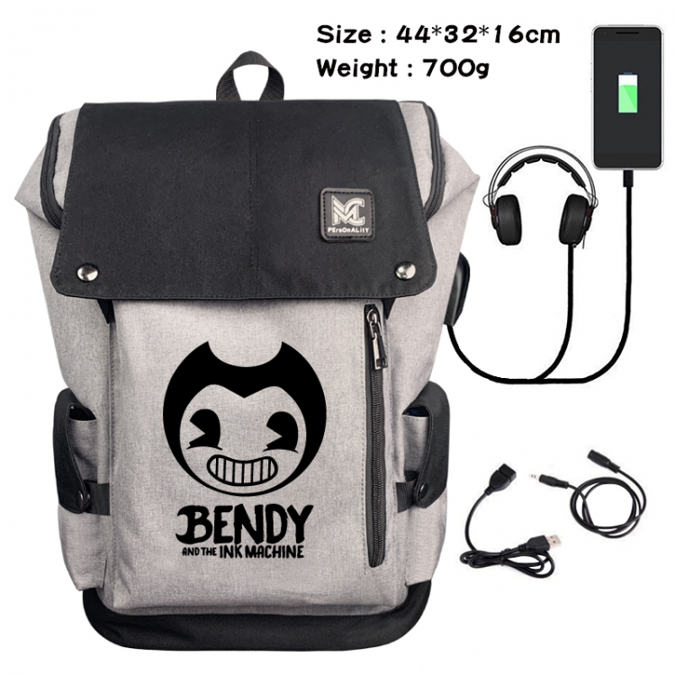 Bandicam Marshmello Data cable animation game backpack school bag 2A
