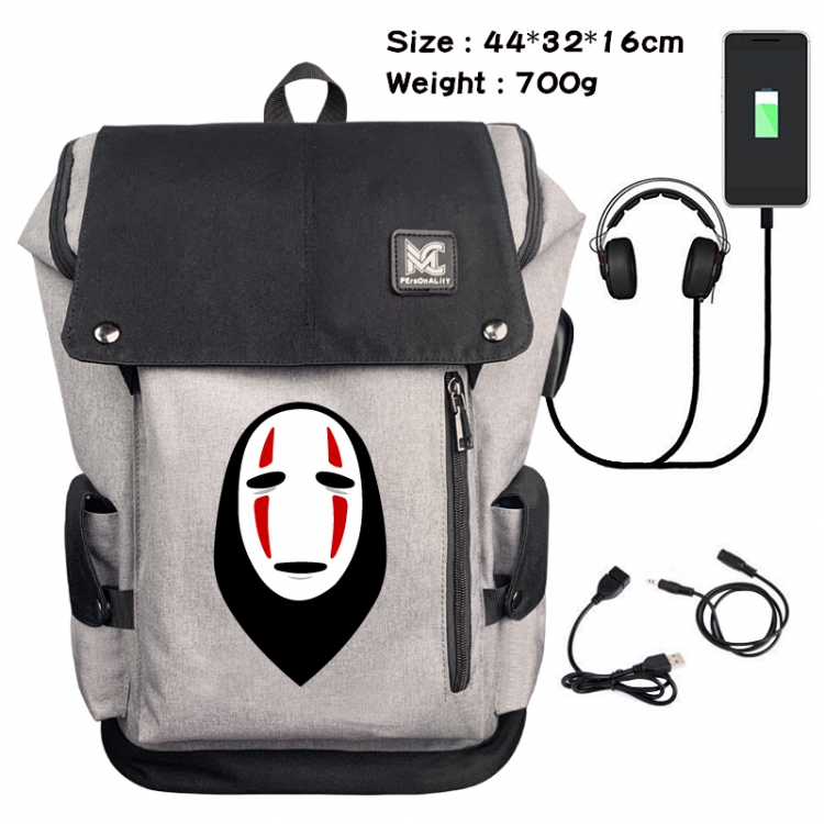 TOTORO Data cable animation game backpack school bag 6A