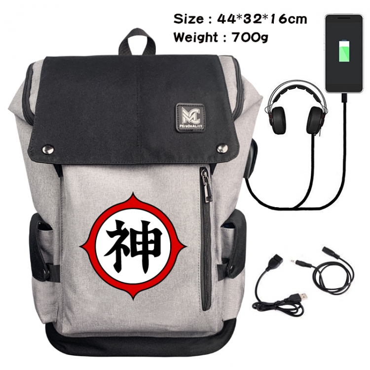 DRAGON BALL Data cable animation game backpack school bag 3A