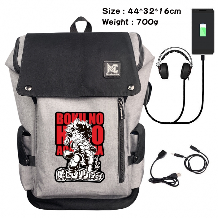 My Hero Academia Data cable animation game backpack school bag 6A