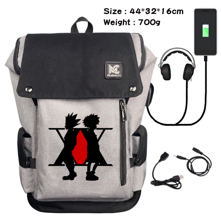 HunterXHunter Data cable animation game backpack school bag 2A