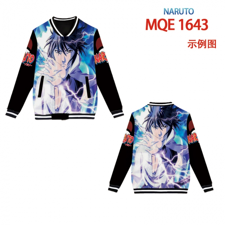 Hoodie Naruto Full color round neck baseball Sweater coat Hoodie XS to 4XL 8 sizes MQE1643