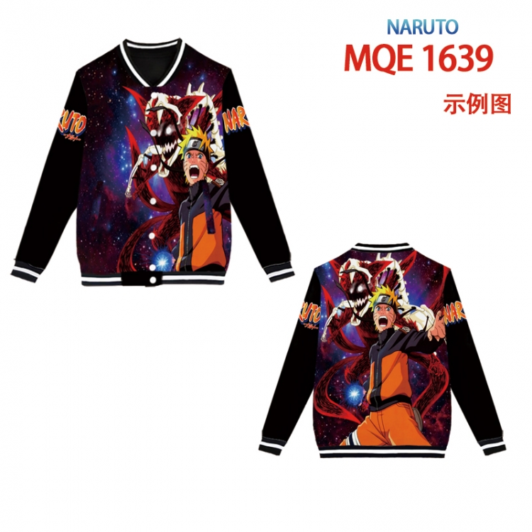 Hoodie Naruto Full color round neck baseball Sweater coat Hoodie XS to 4XL 8 sizes MQE1639