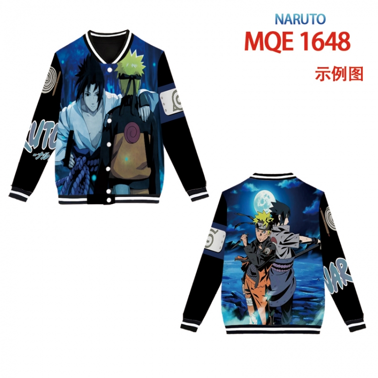Hoodie Naruto Full color round neck baseball Sweater coat Hoodie XS to 4XL 8 sizes MQE1648
