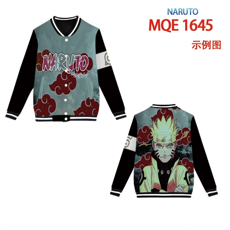 Hoodie Naruto Full color round neck baseball Sweater coat Hoodie XS to 4XL 8 sizes MQE1645
