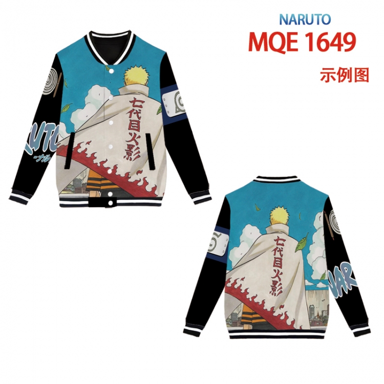 Hoodie Naruto Full color round neck baseball Sweater coat Hoodie XS to 4XL 8 sizes MQE1649