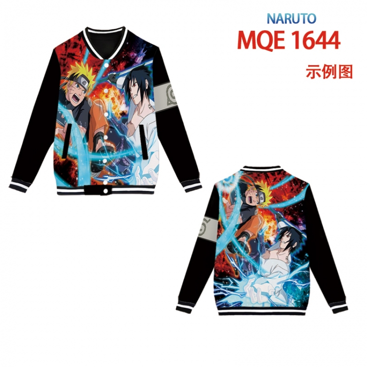 Hoodie Naruto Full color round neck baseball Sweater coat Hoodie XS to 4XL 8 sizes MQE1644