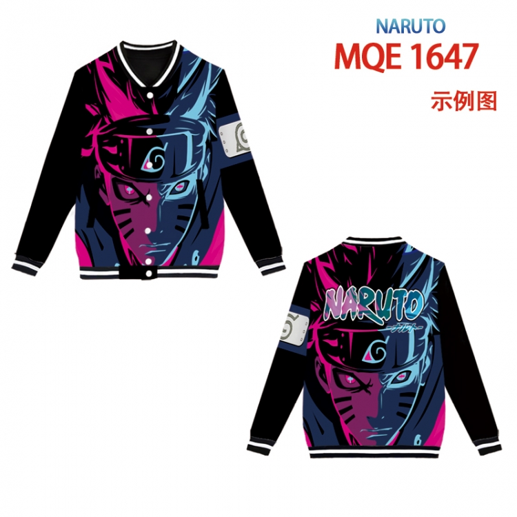 Hoodie Naruto Full color round neck baseball Sweater coat Hoodie XS to 4XL 8 sizes MQE1647