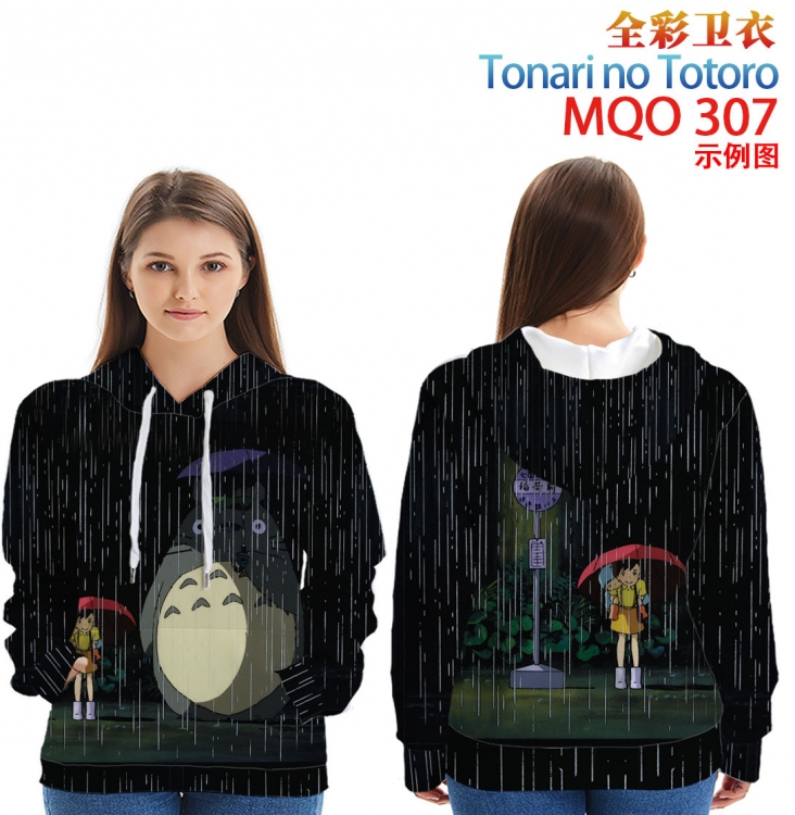 TOTORO Full Color Patch pocket Sweatshirt Hoodie  9 sizes from XXS to 4XL MQO307