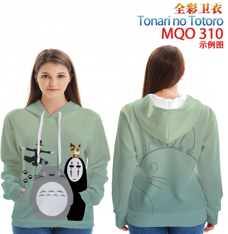 TOTORO Full Color Patch pocket Sweatshirt Hoodie  9 sizes from XXS to 4XL MQO310