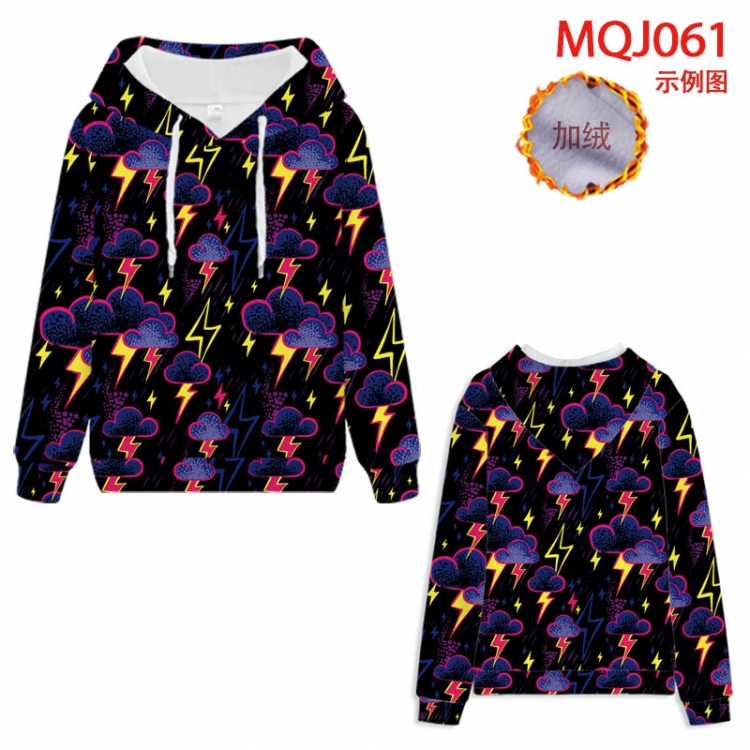 Naruto Anime hooded plus fleece sweater 9 sizes from XXS to 4XL MQJ061