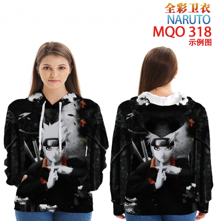 Naruto Full Color Patch pocket Sweatshirt Hoodie  9 sizes from XXS to 4XL MQO318