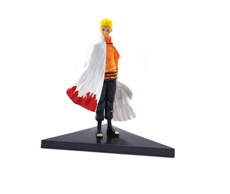 Naruto White clothes uzumaki Bagged figure model   15cm