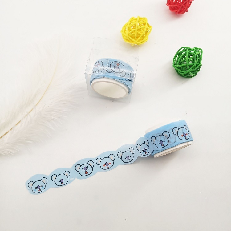 BTS Light blue Sticker tape stationery 4M price for 5 pcs