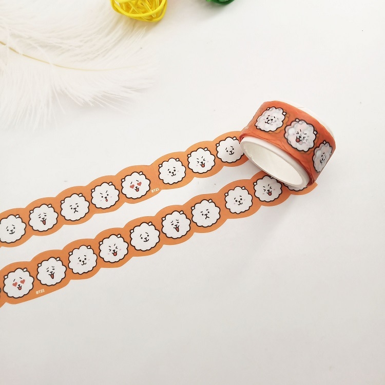 BTS Orange Sticker tape stationery 4M price for 5 pcs