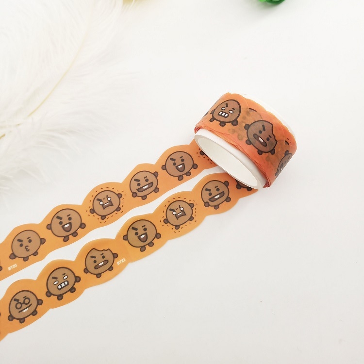 BTS Orange Sticker tape stationery 4M price for 5 pcs
