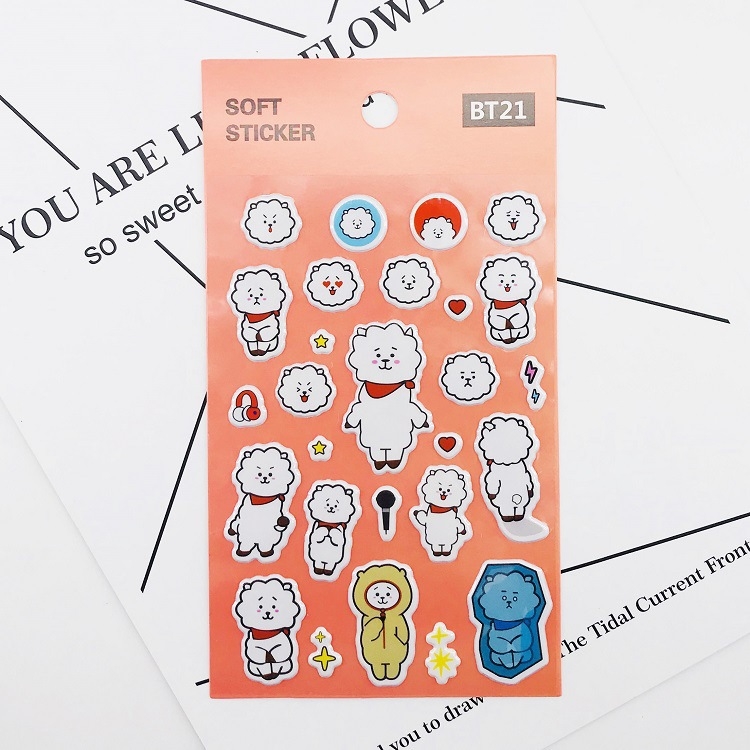 BTS Bubble stereo cartoon emoticons price for 5 pcs