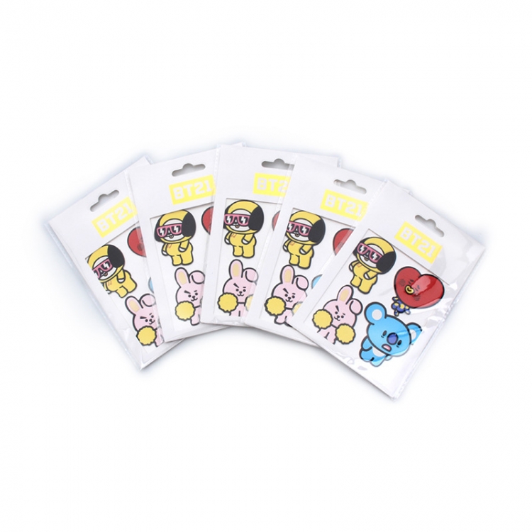 BTS Matte card sticker Price For 5 Set With 10 Pcs