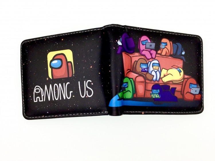 AMONG US two fold  Short wallet 11X9.5CM 60G Style 6