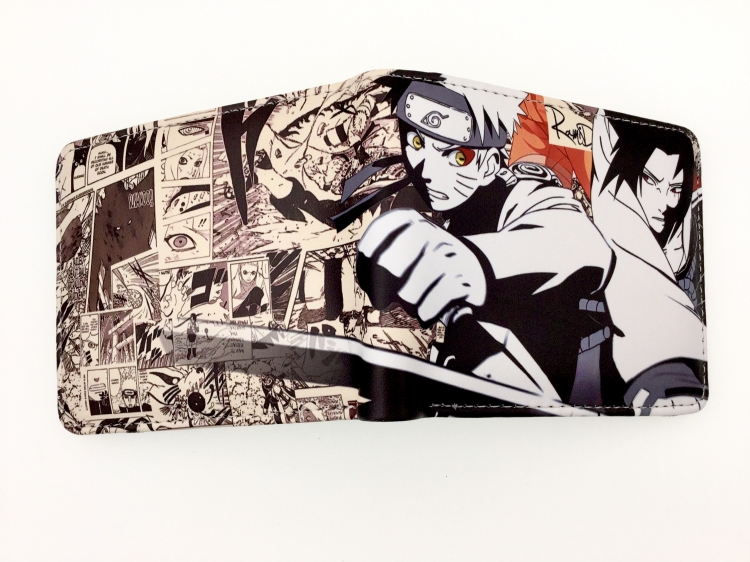 Naruto two fold  Short wallet 11X9.5CM 60G Style 2