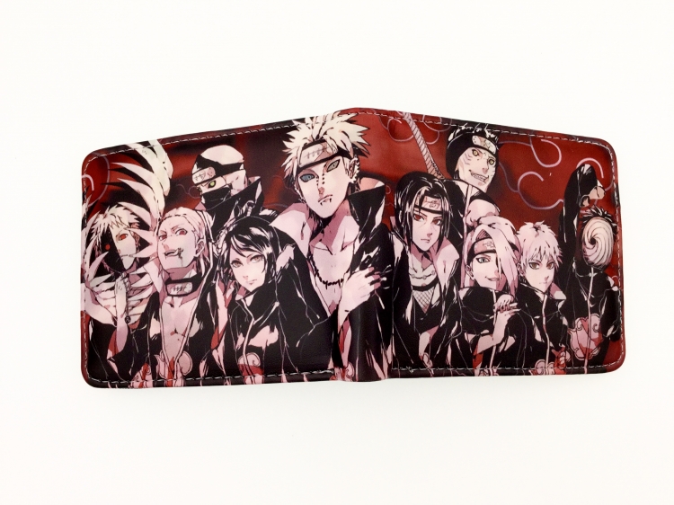 Naruto two fold  Short wallet 11X9.5CM 60G Style 9