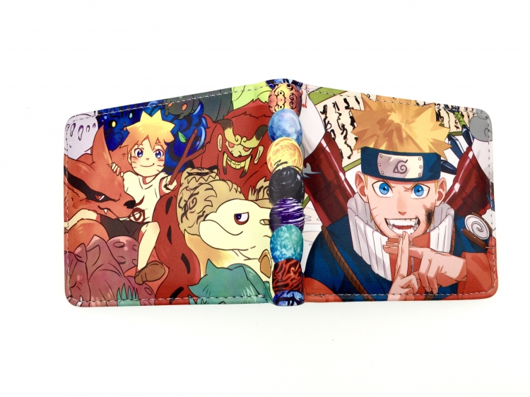 Naruto two fold  Short wallet 11X9.5CM 60G Style 7