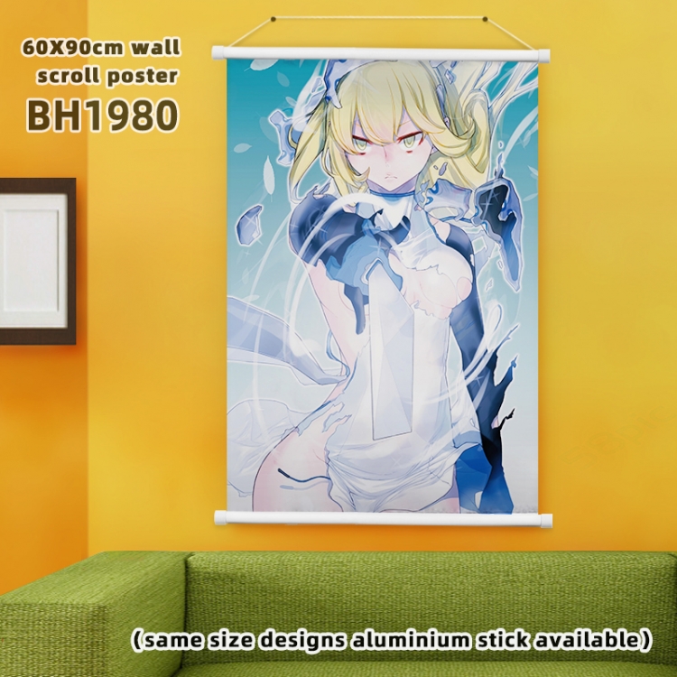 Is it wrong to try to Pick Up Girls in a Dungeon Anime White Plastic rod Cloth painting Wall Scroll 60X90CM BH1980