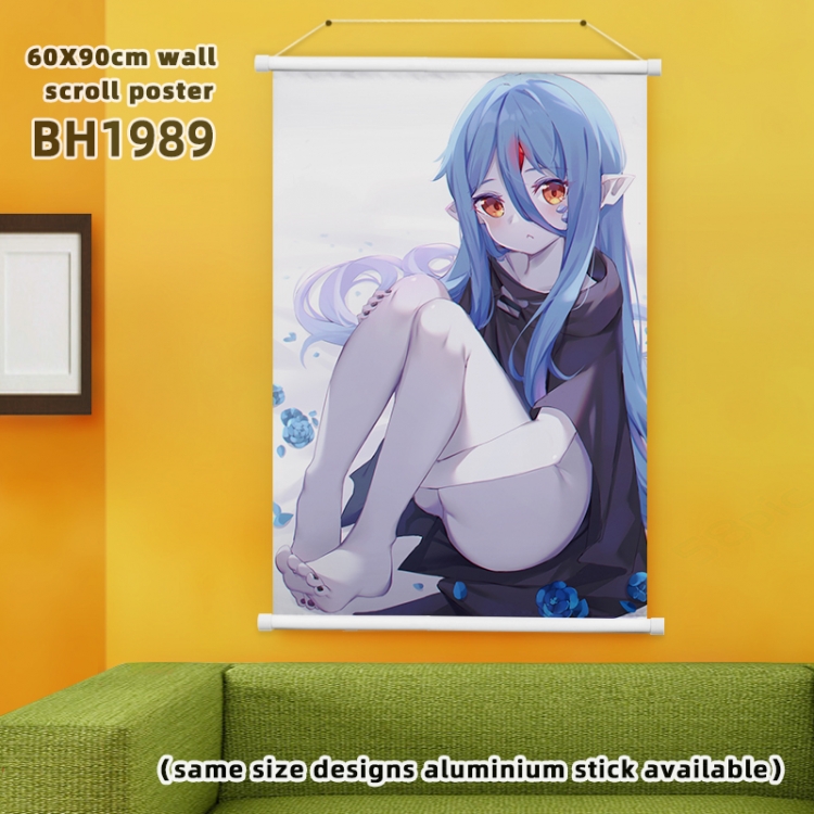 Is it wrong to try to Pick Up Girls in a Dungeon Anime White Plastic rod Cloth painting Wall Scroll 60X90CM BH1989