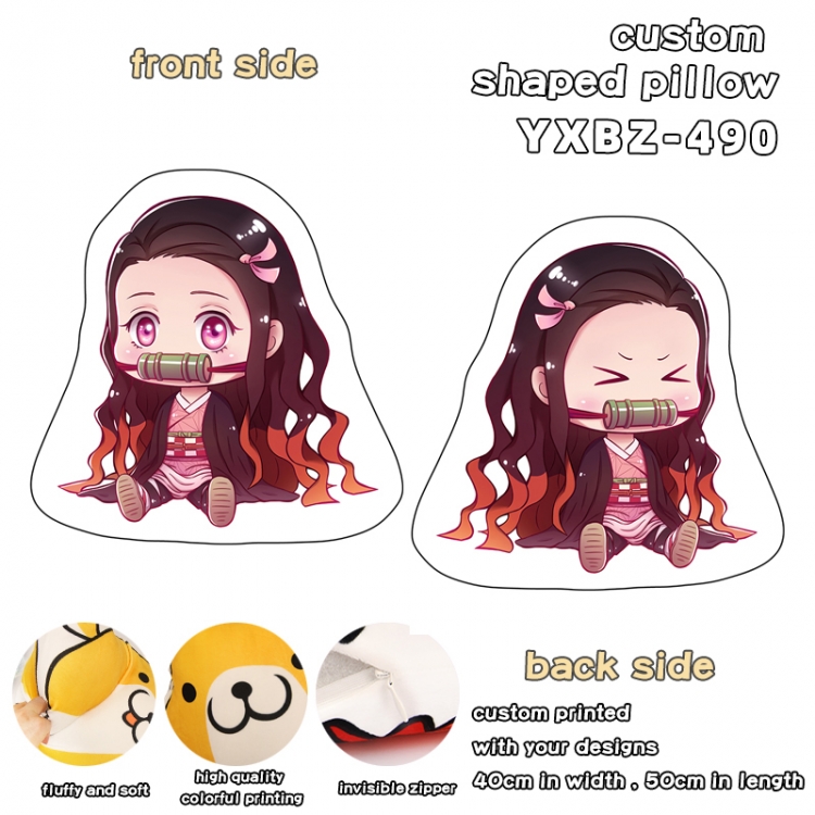 Demon Slayer Kimets Custom Shaped Pillow 40X50CM YXBZ490