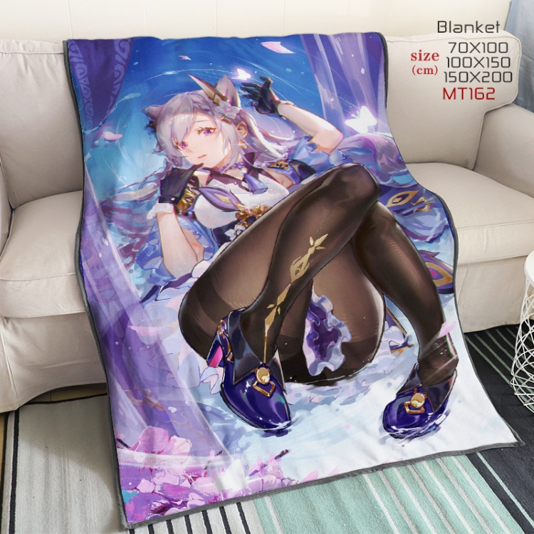 Genshin Impact Anime double-sided printing super large lambskin blanket can be customized by single style 150X200CM MT16