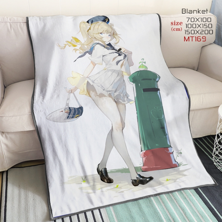 Genshin Impact Anime double-sided printing super large lambskin blanket can be customized by single style 150X200CM MT16