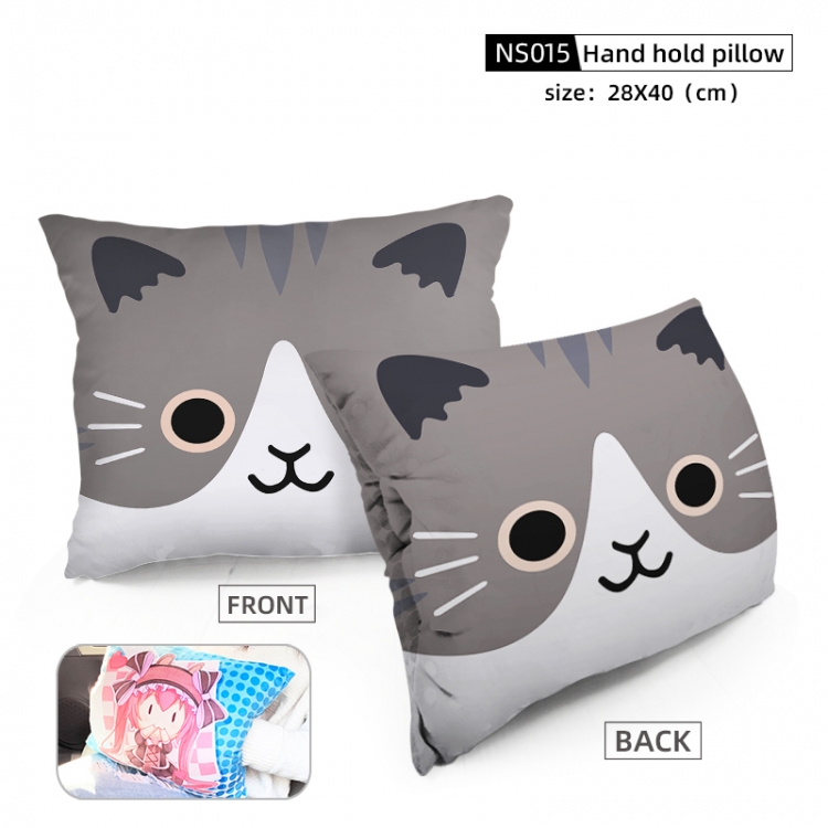 Cat Game Fine plush Hand Warm Cushion 28X40CM NS015