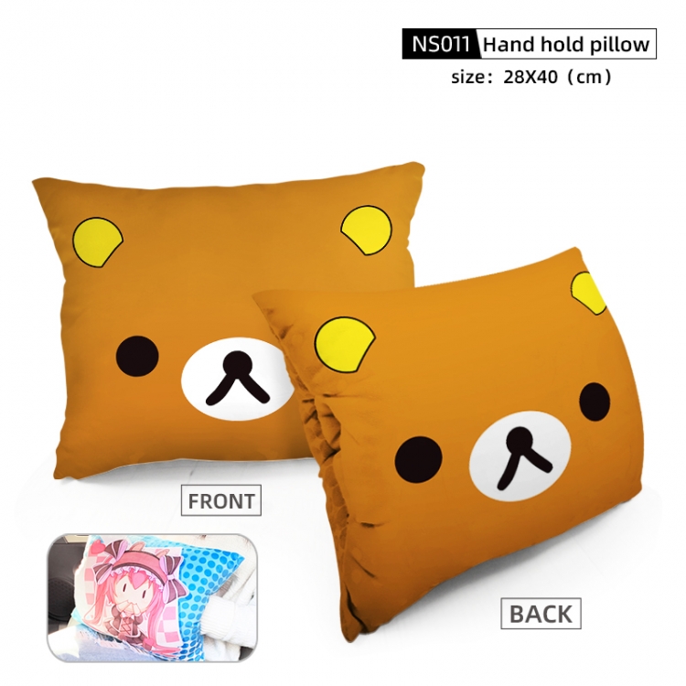 Rilakkuma Game Fine plush Hand Warm Cushion can be customi 28X40CM NS011