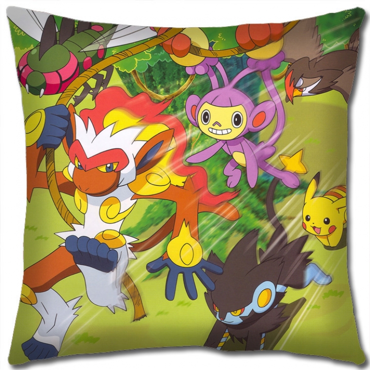 Pokemon Anime square full-color pillow cushion 45X45CM NO FILLING B1241