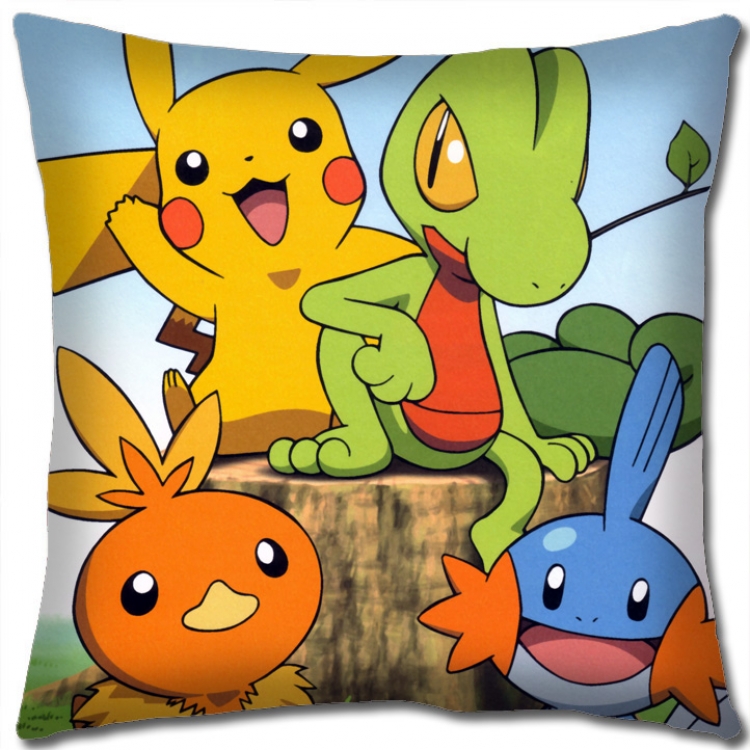 Pokemon Anime square full-color pillow cushion 45X45CM NO FILLING B1224